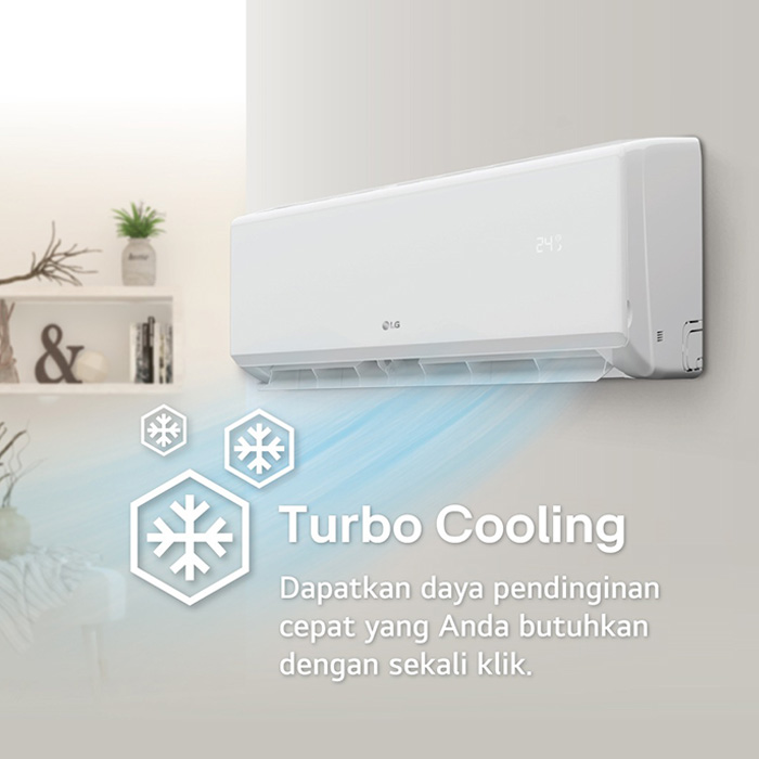 LG AC Wall Mounted Split Standard New Hercules 1 1/2 PK - H12TN4